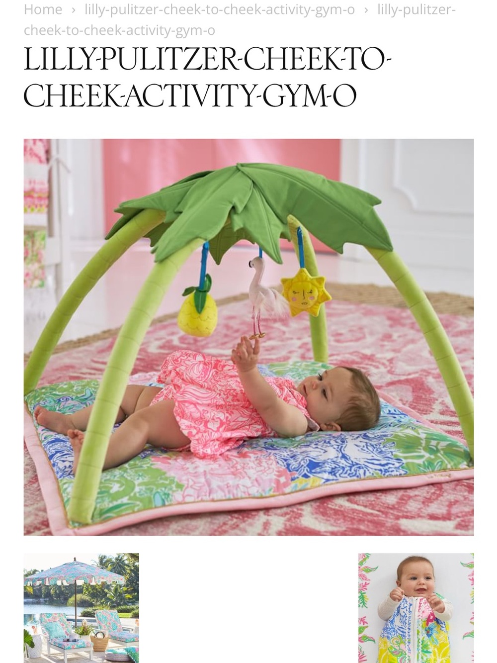LILLY-PULITZER CHEEK-TO-CHEEK ACTIVITY GYMO Pottery Barn Kids